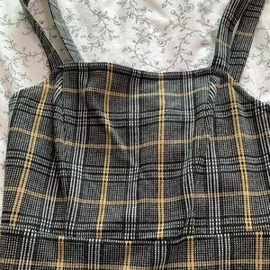 Gingham mini dress